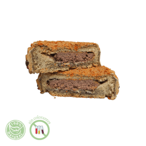 Tarta hamburguesa para perro con carne dentro