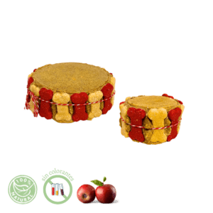 Tarta canina de de fruta