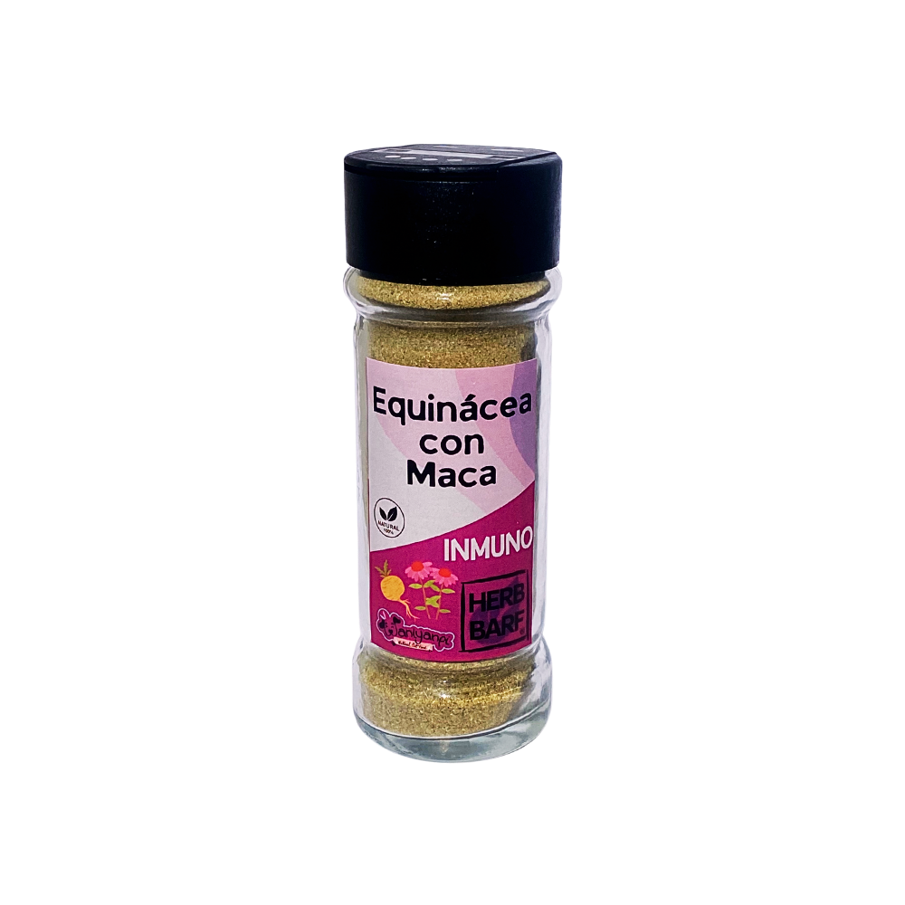 Suplemento Inmuno de equinacia y maca de 50 g para perros