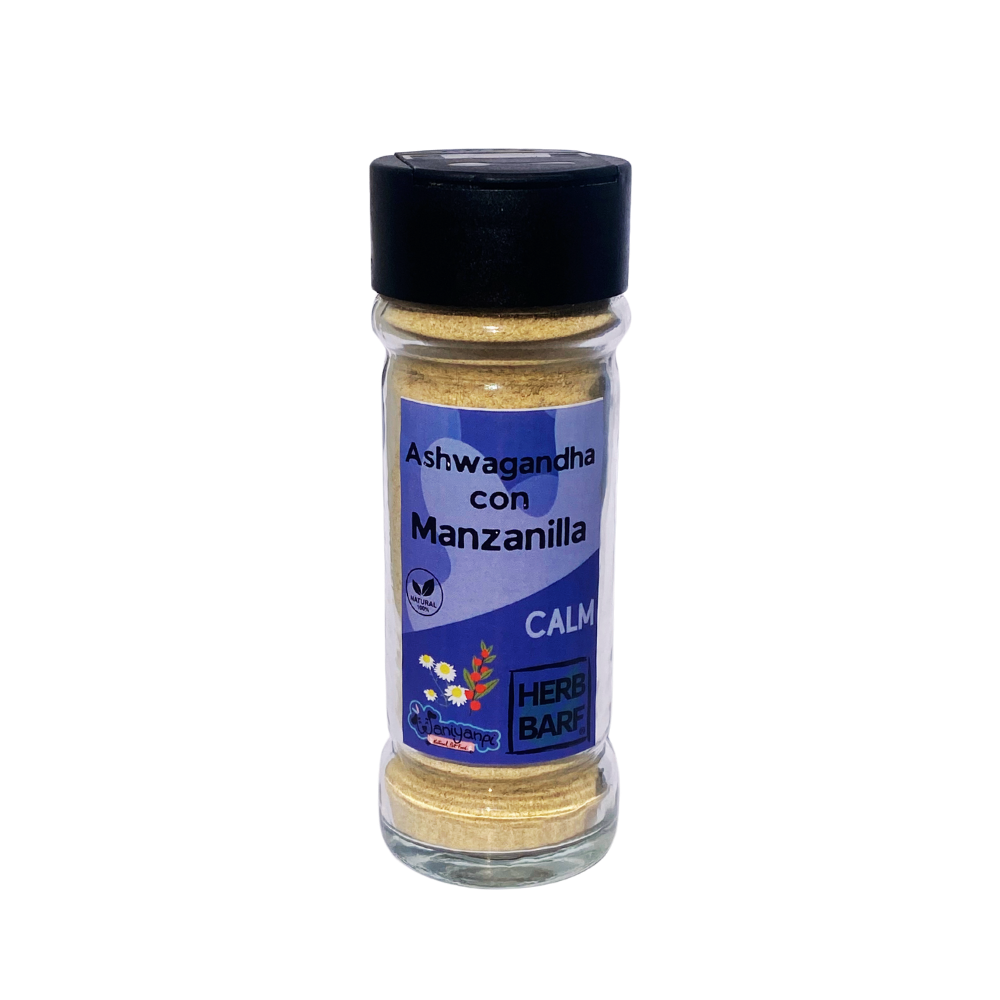 Calm - Suplemento de shwagandha y manzanilla para perros